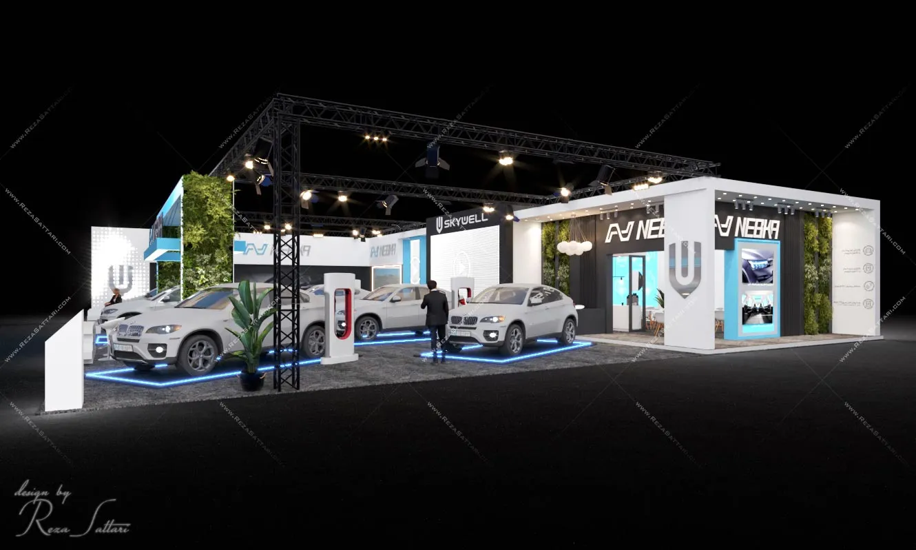 506sqm electric vehicle exhibition pavilion
