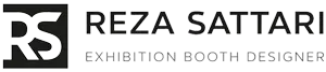 Reza Sattari Exhibition Booth Designer Logo