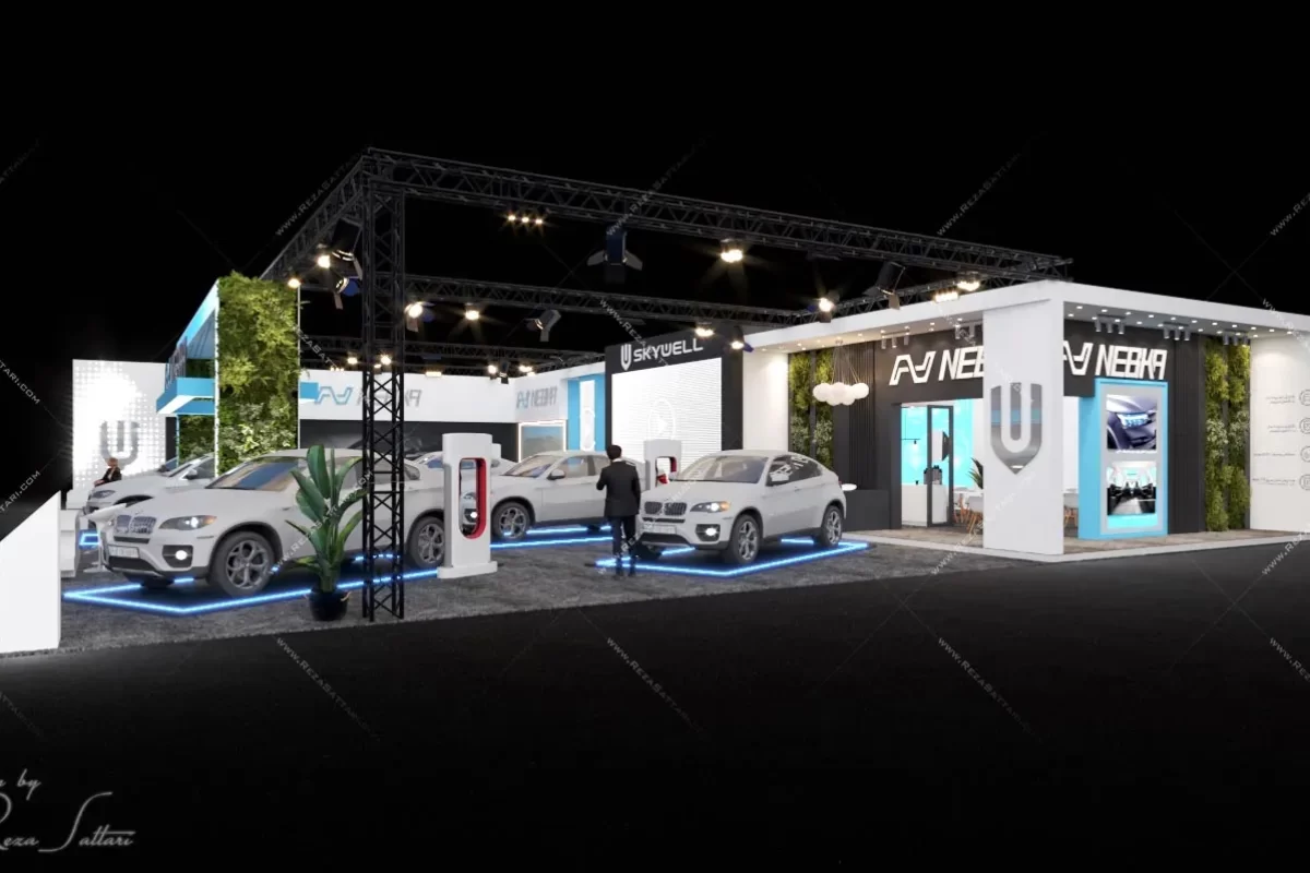 506sqm electric vehicle exhibition pavilion